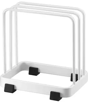Yamazaki Jitsugyo 7135 Cutting Board Stand White W12 x x H12cm Tower Cutting Board Stand Kitchen Storage Approx. D8.5 белый