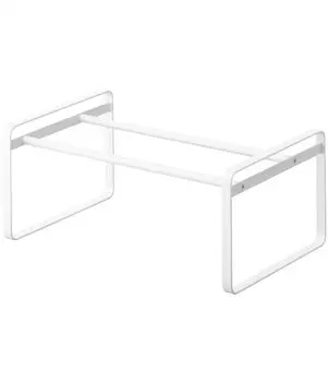 Yamazaki Jitsugyo 7209 Telescoping Shoe Approximately x D25 x Frame Frame Fits Under Shoe Cabinet Shoe Storage 7209 Rack, White, W41-70 H17.5cm белый