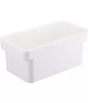 Yamazaki Jitsugyo Airtight bran pickle case with water wide opening transparent refrigerator vegetable compartment 4944 (Yamazaki) drainer, white, белый
