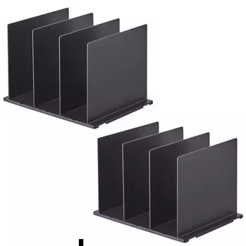 Yamazaki Jitsugyo Bag Storage Set of smart Closet adjustable partition pedestal connectable 4957 Stand, 2, Black, Approx. W31.8XD24XH21cm (per pair) чёрный