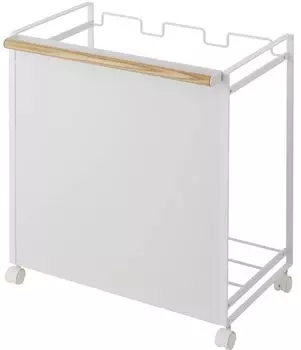 Yamazaki Jitsugyo Blindfold Sorting Dust 3 Tosca Trash Can 4780 Wagon, Separations, Белый, Приблизительно. 51,5X34,5X55см (Включая ролики) белый