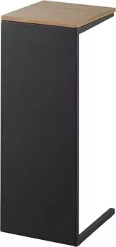 Yamazaki Jitsugyo Blindfold Туалет Сантехническая крышка Черный Ш18 x Г20 x Tower Скрытая полка для хранения унитаза 5224 В47.2 см чёрный