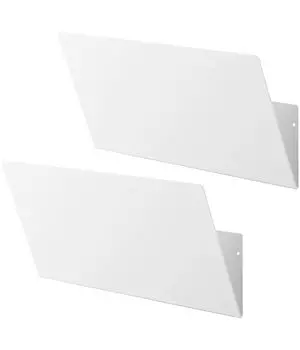 Yamazaki Jitsugyo Board Tweezers Wall Vertical and Horizontal Connection Print Storage Rack Compatible with Gypsum Board Walls Set of 2 White W32 x D8 белый