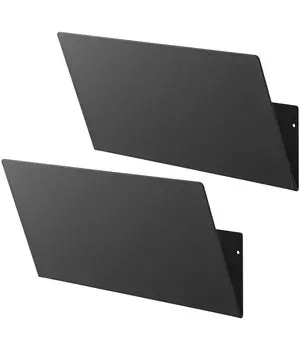 Yamazaki Jitsugyo Board Tweezers Wall Vertical and Horizontal Connection Print Storage Rack Compatible with Gypsum Board Walls Set of 2 Black W32 x D8 чёрный