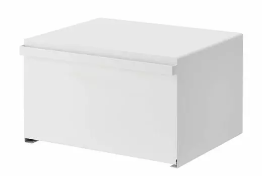 Ящик для хлеба Yamazaki Jitsugyo, белый, Ш40 x В24 см, башенный, 27 л, большая емкость 4352 (Ямадзаки) [Готовый продукт] Приблизительно. Д34.5 белый