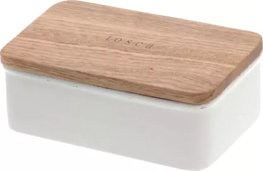 Yamazaki Jitsugyo Butter Case White 470ml Tosca 3926 белый
