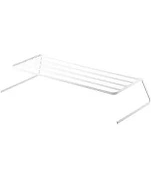 Yamazaki Jitsugyo Dish Rack Dish Storage Tower Wide White 7914