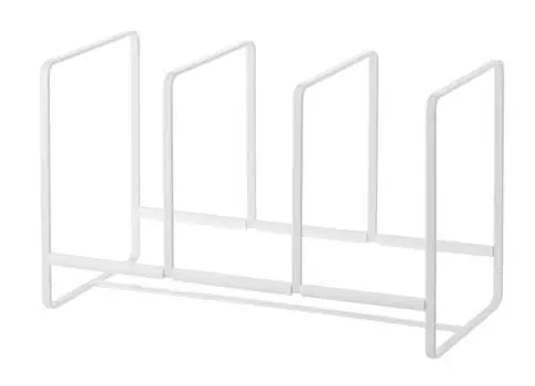 Yamazaki Jitsugyo Dish Stand Dish Rack Tower Wide L White 2964
