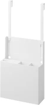 Yamazaki Jitsugyo для кухни, дверца раковины, кухонный инструмент W24 xx, башня, резка, объемная, регулируемая высота, 4512 [Удобный в одиночку] держатель «все в одном», белый, белый