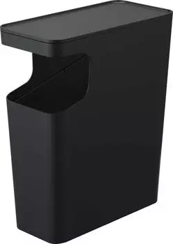 Yamazaki Jitsugyo Dust Box Side Table Black W38 x x H45cm Tower Trash Can Night Table 3989 & D18.5 чёрный