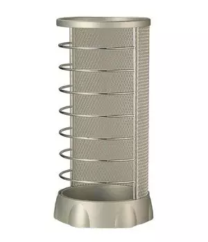 Yamazaki Jitsugyo Freshly Exposed X Change Round Silver x x H45cm Umbrella Stand Entrance 5570 (Yamazaki) MR-SV Approx. W22.5 D22.5 серебряный