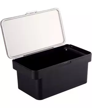 Yamazaki Jitsugyo Герметичный контейнер для солений из отрубей с водой, широко открывающийся прозрачный холодильник, отделение для овощей 4945 (Ямадзаки) сушилка, черная, чёрный