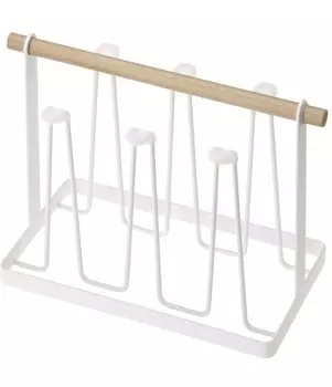 Yamazaki Jitsugyo Glass Stand White W26 x D13 x H19cm Tosca 7826 Approx. белый