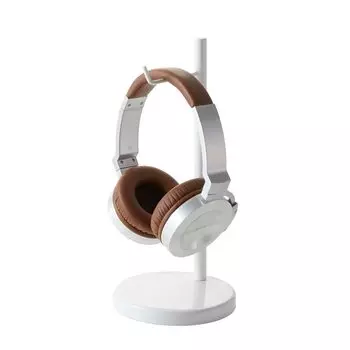 Yamazaki Jitsugyo Headphone Stand Botes Round White 2291