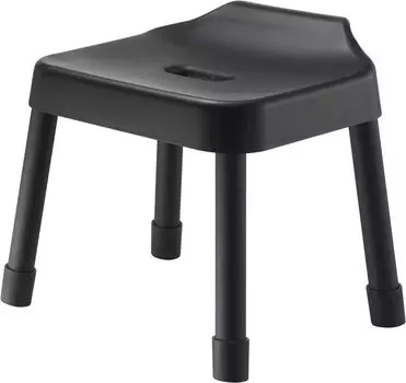 Yamazaki Jitsugyo Hook Bath Chair SH30 Black W33 x x H34cm MIST MIST Воздухопроницаемый и легко сохнущий 7308 (Ямадзаки) приблизительно. Д31.5 (Высота сидения прибл. чёрный