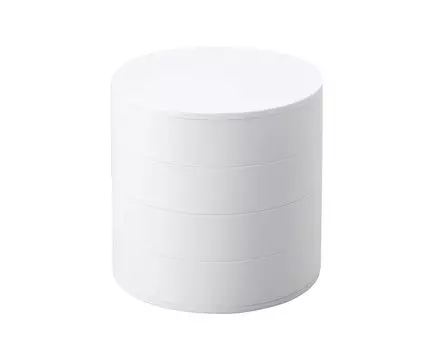 Yamazaki Jitsugyo Кейс для хранения деталей и аксессуаров для ногтей, белый, приблизительно. Башня Ш10XГ10XВ10см Можно сортировать и хранить 5797