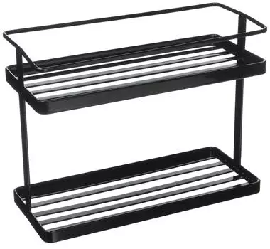 Кухонная подставка Yamazaki Jitsugyo, черная, прибл.. Ш28 x Г12 x В21см Башня 6778