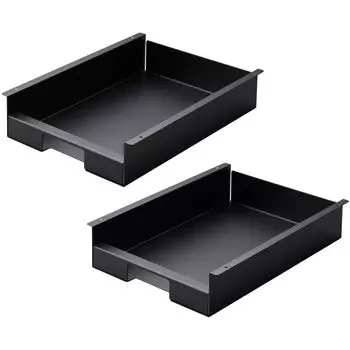 Yamazaki Jitsugyo Kitchen Under Shelf Garbage Bag Holder of Garbage Bags Can Be Quickly Removed with One Hand Space Saving Tower Black 3776 x 2 [Set чёрный