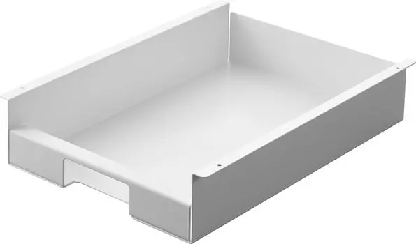 Yamazaki Jitsugyo Kitchen Undershelf Garbage Bag Holder, White, Approximately W28 x D37 x H7.8cm, Tower Garbage Bag, Can Be Quickly Removed with One