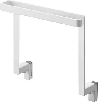 Yamazaki Jitsugyo кухонная вешалка для полотенец под раковиной H15 белая Ш20 x Г9 ~ 10 x В19,5 см настенная вешалка для полотенец штанга для предотвращения застревания