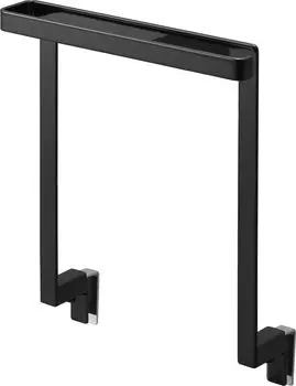 Yamazaki Jitsugyo кухонная вешалка для полотенец под раковиной, черная, Ш20 x Г9, 10 x стойка для полотенец, вешалка для полотенец, 1986 г., приблизительно. ~ В25,5 см чёрный