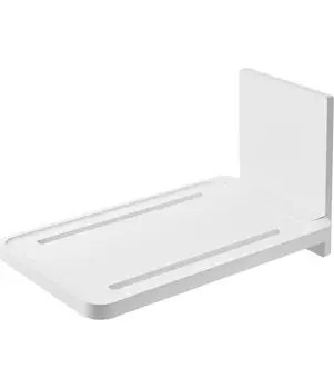 Yamazaki Jitsugyo Magnet Bathroom Folding Shelf White Tower Easy Installation Space Saving 5532 Approx. W22XD38.7XH22cm