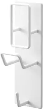 Yamazaki Jitsugyo Magnetic Bathroom Hand Basin Hot Water Basin Holder White W5 x x H17cm Tower Bath Supplies Bathroom Storage Breathable and Easy to белый