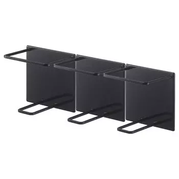 Yamazaki Jitsugyo Magnetic Bathroom Tube Bottle Holder L Tower Set of 3 Tower Black 5509 x 3 & чёрный