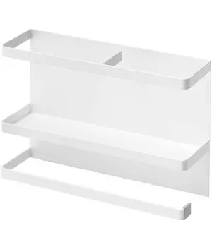 Yamazaki Jitsugyo Magnetic Kitchen Paper Wrap Holder White 29X8X20cm Plate 4291 & Approx.