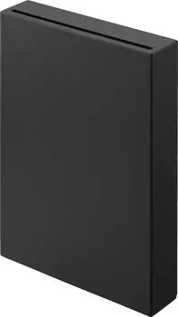 Yamazaki Jitsugyo Magnetic Piggy Bank Black x x Tower Simple Design 1910 (Yamazaki) Body W14.8 D3.7 H21.2cm Vertical/Horizontal чёрный