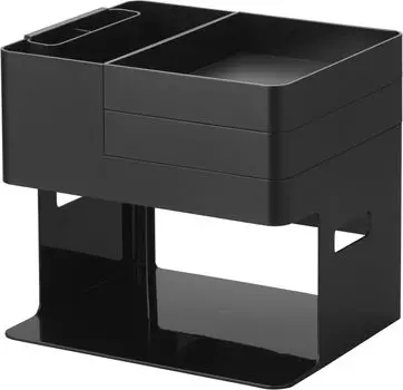 Yamazaki Jitsugyo Nail Light Gel Nail Supplies Storage Case Black W26 x D21 x Tower Nail Storage Nail Care Accessory Storage 2037 & Body Approx. чёрный