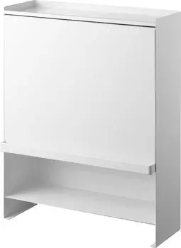 Yamazaki Jitsugyo открытая передняя скрытая полка для приправ, белая, W38 xx, башня, большая вместимость, рядом с плитой, кухонная полка, защита от грязи, 2009 г. белый