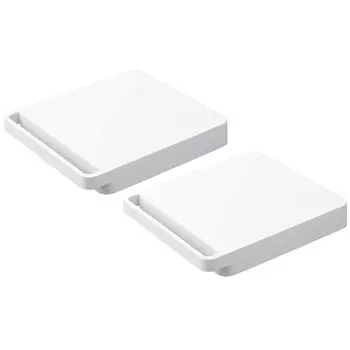 Yamazaki Jitsugyo Отдельно стоящая квадратная тележка с колесиками Tower Flat Dolly Small White 5455 x 2 (Ямадзаки) [Набор 2] белый