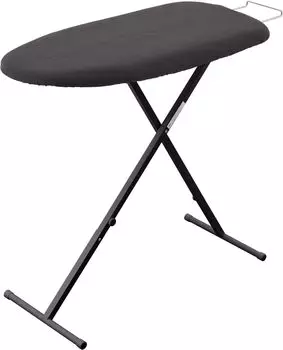 Yamazaki Jitsugyo Otegaru Dark Приблизительно Ш80 x Г36 x Стандартная паровая сетка 13 Регулировка высоты Crisp Ironing 2146 Press, серый, В52~77 см (когда темно-серого