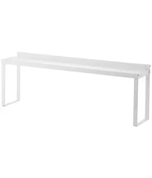 Yamazaki Jitsugyo плита Задняя полка для плиты Белый Ш58 x Г11 x Плита Кухонная полка для плиты Задняя крышка 3487 Приблизительно. Высота 19,5 см белый