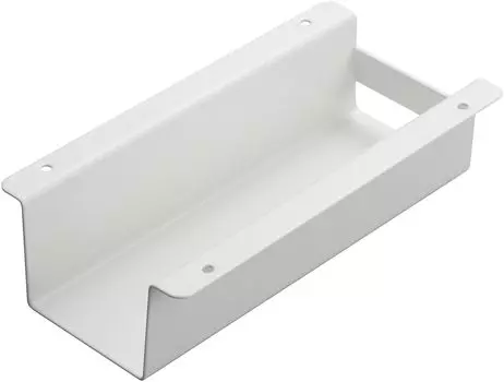 Yamazaki Jitsugyo под столом удобный держатель для швабры с дистанционным управлением, белый x D18 x башня с дистанционным управлением, удобное хранение швабры, быстро используется 4542 и прибл.. В9.5 белый