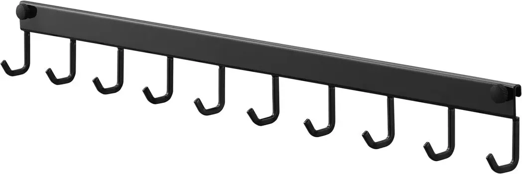 Yamazaki Jitsugyo Range Hood Hook 10 Rows Black W55 x D3 x H6cm Tower Tower Kitchen Tool Hook 1744 чёрный