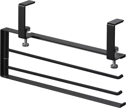 Yamazaki Jitsugyo Range Hood Horizontal Movable Dish Cloth Hanger Black When W26 x x Tower Dish Hanger Just clip it to the range hood 1790 Stored
