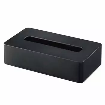 Прямоугольный компактный чехол для салфеток Yamazaki Jitsugyo, черный [совместимый размер]: Мягкая упаковочная бумага с внутренними размерами приблизительно Ш20,5 x Г10,5 x В4,5