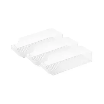 Yamazaki Jitsugyo Refrigerator Medium Can Stocker of Refrigerator Storage Can Stocker Tower White 5766 x 3 [Set 3] белый