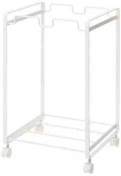 Yamazaki Jitsugyo Сепарированная пыль 2 x D30 x Башня Мусорный бак 2274 Вагон, Разделение, Белый, Прибл.. Ш34,5 В53см, белый