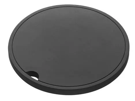 Yamazaki Jitsugyo силиконовая подставка круглая, черная, примерно. W16 x D16 x H1см Башня термостойкая Изготовлена из силикона 2955