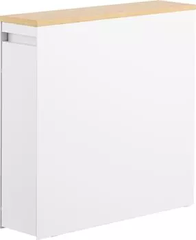 Yamazaki Jitsugyo Скрытый туалетный ящик для хранения Белый Ш14 x Г56 x В55 Tower Хранение для туалета Стеллаж для туалета Узкий 1426 [Готовый продукт] (Включая белый