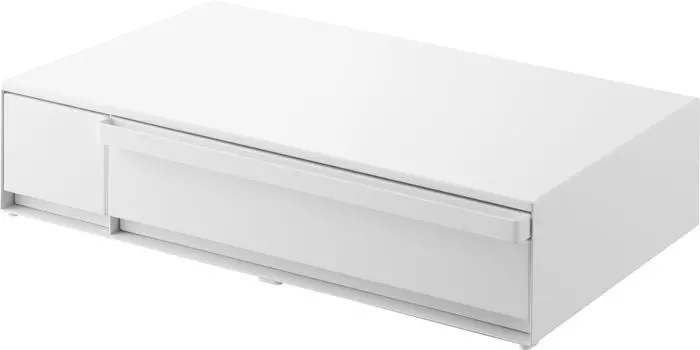 Yamazaki Jitsugyo stopper only required to be IH cooking heater rack drawer slide table White x x Tower Tabletop IH cooking heater only Stand белый