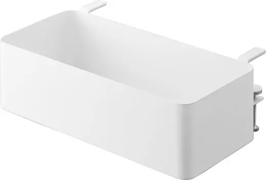 Yamazaki Jitsugyo Table Side Basket White W30 x D18 x Adjustment Tower Desk Retrofit Storage Basket 1572 H9.5~11cm (Including Screws) белый