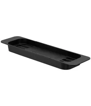 Yamazaki Jitsugyo Telescopic Bathtub Tray Black Tower Bathroom Rack Bath Rack 3547 Approx. W57.5~75XD15.5XH4.5cm чёрный