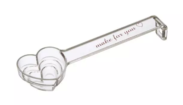 Yamazaki Jitsugyo Tiered Measuring Spoon Heart Clear 3219