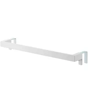 Yamazaki Jitsugyo Towel Hanger Bar Wide White Plate Perfect for Door Thickness Adjustable Towel Rack 4749 Approx. W33XD6~7XH4cm белый