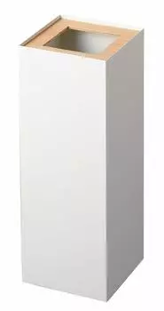 Yamazaki Jitsugyo Trash Can Square Long Natural Approx. W22XD22XH60cm RIN Trash Can Dust Box Slim 4531