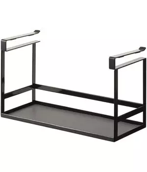 Yamazaki Jitsugyo Under Cabinet Seasoning Rack Black x x H18cm Tower Kitchen Rack Hanging Shelf 2467 Approx. W30.5 D12.5 чёрный